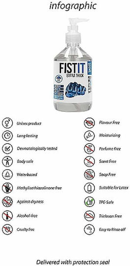 Shots Fist It Extra Thick Gleitmittel Anal Gleitmittel auf Wasserbasis in Gelform 500 ml