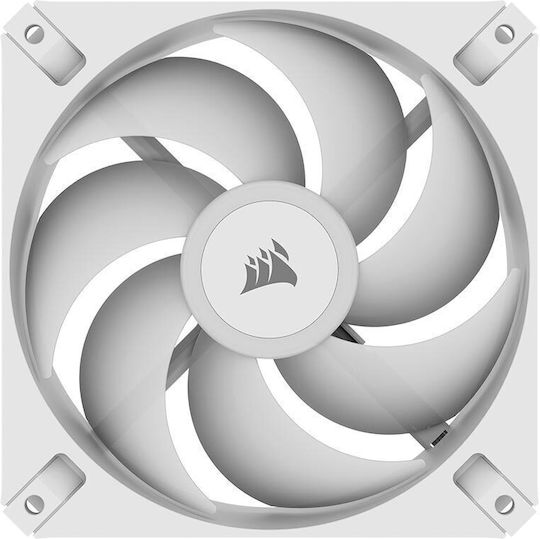 Corsair iCUE AR120 RGB Ventilator Carcasă cu Conexiune 4-Pin PWM / 3-Pin 3buc Alb