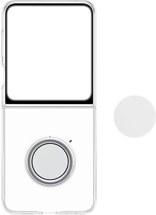 Samsung Clear Gadget Case Umschlag Rückseite Silikon Transparent (Galaxy Z Flip5)