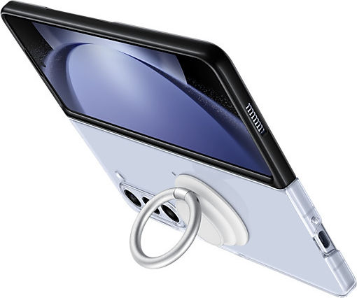 Samsung Clear Gadget Case Umschlag Rückseite Silikon Transparent (Galaxy Z Fold5)