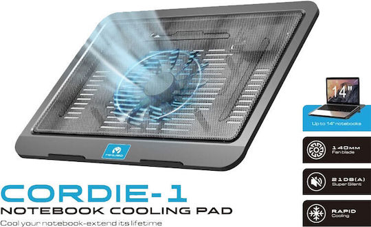 Mikuso Cordie 1 Cooling Pad για Laptop έως 14" με 1 Ανεμιστήρα