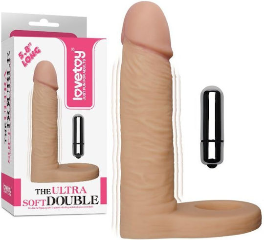 Lovetoy The Ultra Soft Double Ρεαλιστικός Δονητής 14.7cm Flesh