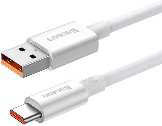 Baseus Superior USB 2.0 Cable USB-C Male - USB-A 100W PD White 1.5m P10320102214-02