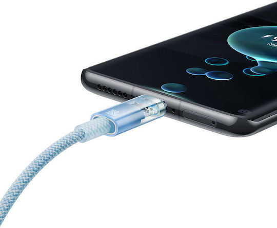 Baseus Explorer USB 2.0 Kabel USB Typ-C männlich - USB-A 100W Blauer 2m CATS010503