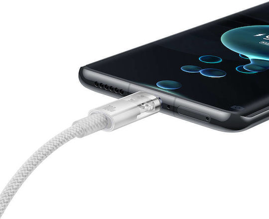 Baseus Explorer USB 2.0 Cable USB-C male - USB-A 100W Λευκό 1m CATS010402