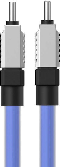 Baseus CoolPlay USB 2.0 Cable USB-C male - USB-C 100W Blue 2m (CAKW000303)