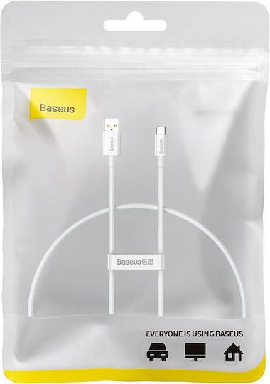 Baseus Superior USB 2.0 Cable USB-C Male - USB-A 100W PD White 0.25m P10320102214-00