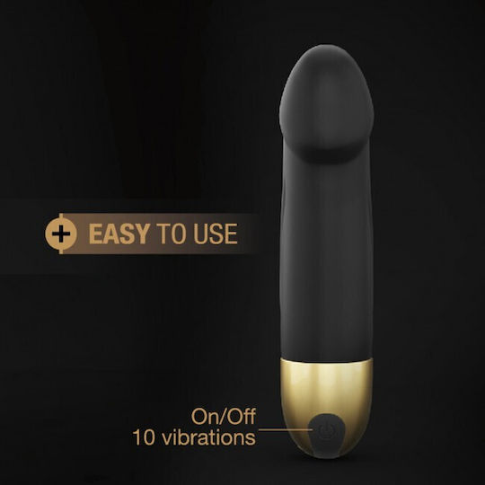 Dorcel Real Vibration S 2.0 Ρεαλιστικός Δονητής 16cm Black / Gold