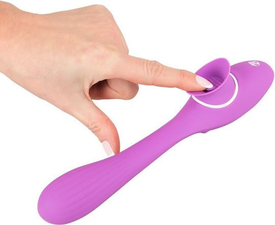 You2Toys 2-Function Bendable Vibe Clitoral Vibrator 22cm Violet