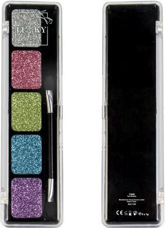 Lukky Cosmetics Toys Гел Сенки За Очи Сребърно-Розови-Сини-Лилави-Лайм