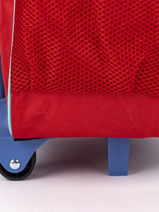 Cerda Spiderman Schulranzen Trolley Grundschule Rote mit Flaschenhalter
