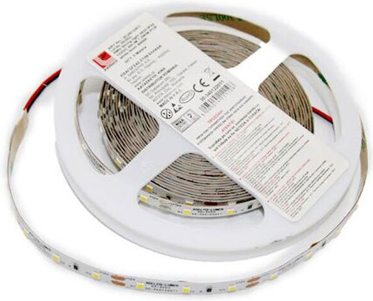 Adeleq Ταινία LED 24V Θερμό Λευκό Φως 5m Τύπου SMD2835