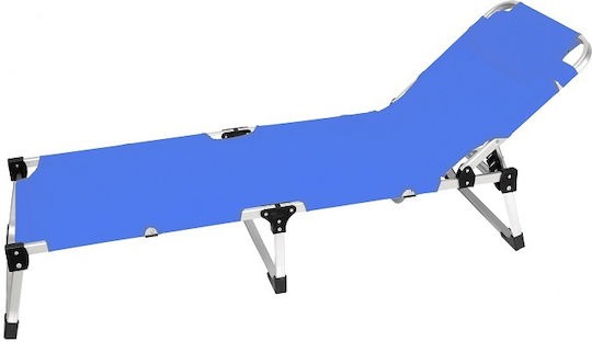 Campus Foldable Aluminum Beach Sunbed Light Blue 190x58x58cm