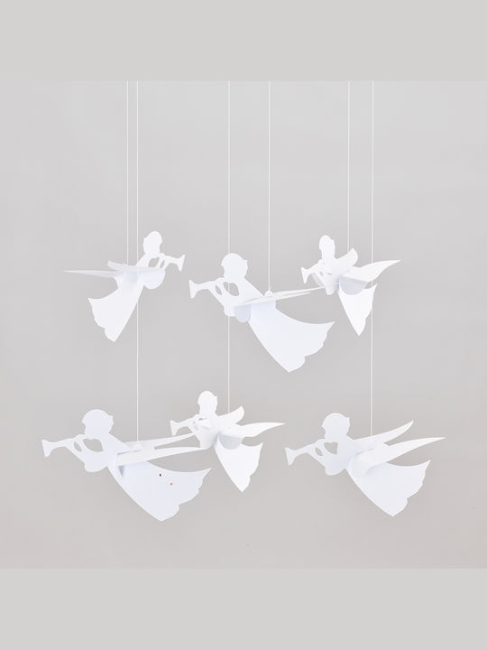 Flensted Mobiles Christmas Figure Cherub White Height 38cm