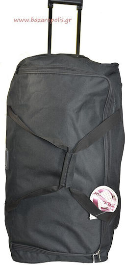 Diplomat Sack Voyage 89lt Black with Wheels Fabric L73xW35xH37cm