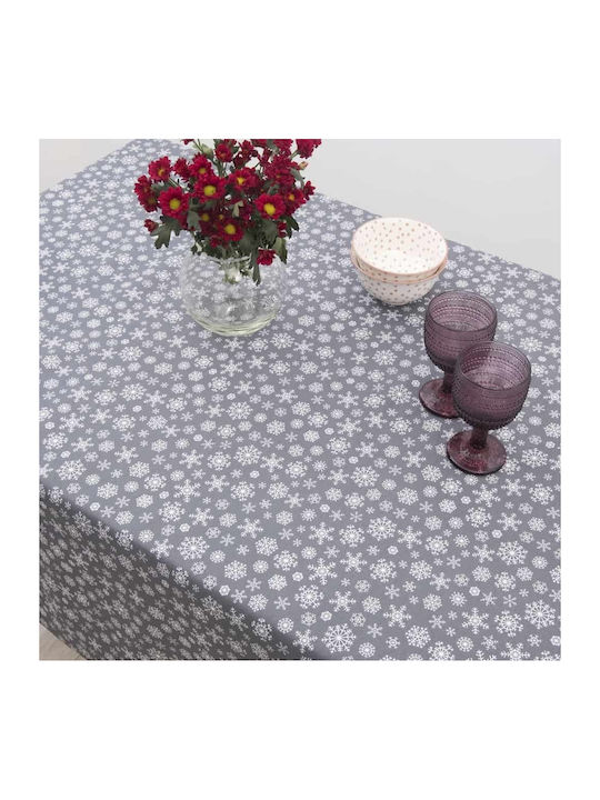 Dimeco 8581 Christmas Tablecloth Fabric Gray L220xW140cm 1pcs