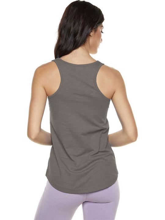 Damen Sport Bluse Ärmellos Gray