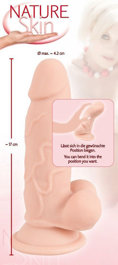 Nature Skin Ρεαλιστικό Dildo Flesh 17cm