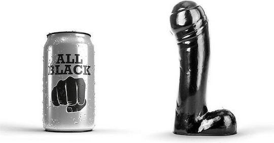 All Black Dildo Πρωκτικός Δονητής Μαύρος 15cm