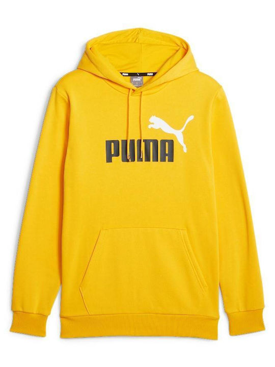 Big Logo Sweatshirt mit Kapuze Gelb