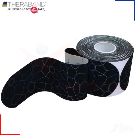 Thera-Band Pre-Cut Ταινία Κινησιοθεραπείας 5cm x 5m Black/Grey