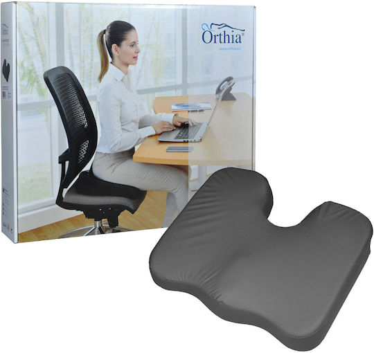 Orthia Μαξιλάρι Καθίσματος για Κόκκυγα με Οπή 42x36x8.5cm σε Μαύρο χρώμα 2401908