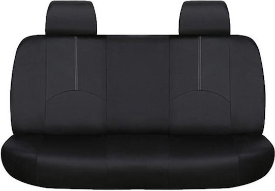 Car Cover Set 9pcs Leatherette Black