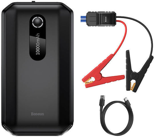 Baseus Super Energy Air Portable Car Battery Jump Starter 10000mAh with USB / Φακό / Power Bank 12V