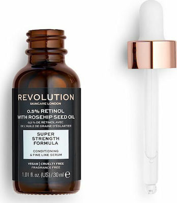 Revolution Beauty Αnti-aging Face Serum Skincare Extra 0.5% Suitable for All Skin Types with Retinol 30ml