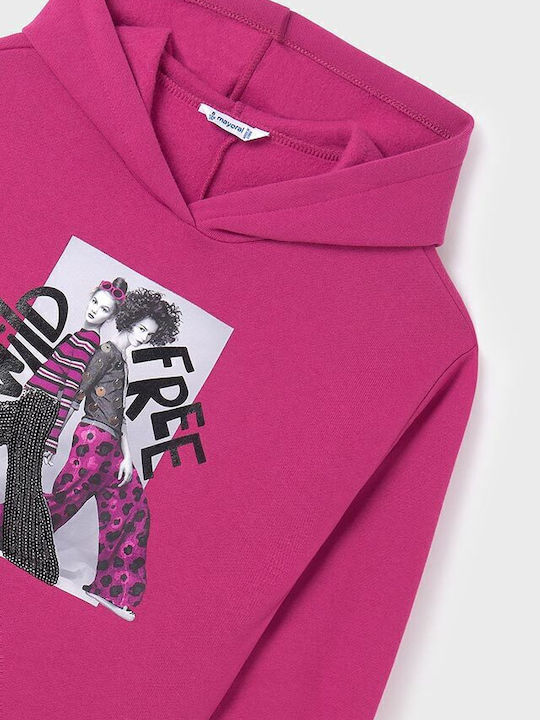 Set pentru copii cu colanți Iarnă 2buc Fuchsia