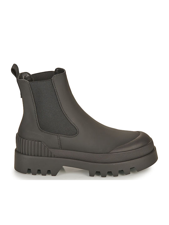 Damen Chelsea Stiefeletten Schwarz