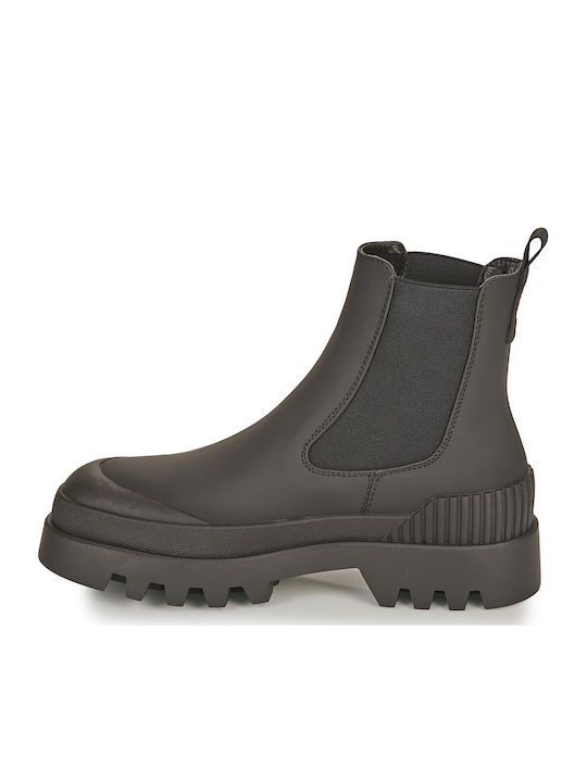 Damen Chelsea Stiefeletten Schwarz