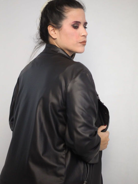 Γυναικείο Biker Jacket Μαύρο