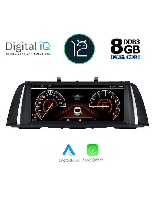 Digital IQ Car-Audiosystem für BMW Serie 5 2013-2016 (Bluetooth/USB/AUX/WiFi/GPS/Apple-Carplay) mit Touchscreen 12.3"