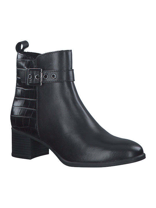 Leather Women's Ankle Boots Black