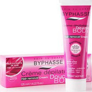 Byphasse Hair Removal Body Cream Suitable for All Skin Types with Μετάξι 125ml