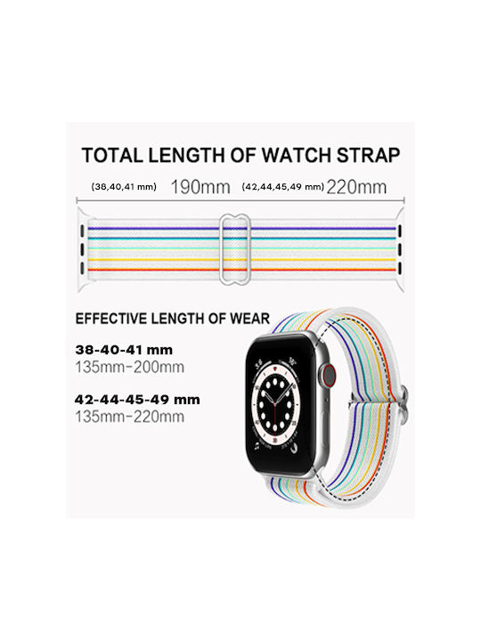 Sonique Armband Stoff Rot (Apple Watch 44/45/46mm/Ultra 49mm)