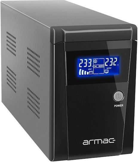 Armac O/1500F/LCD UPS Line-Interactive 1500VA 950W με 3 Schuko Πρίζες