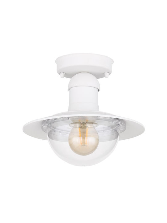 Globo Lighting Πλαφονιέρα Οροφής Εξωτερικού Χώρου E27 σε Λευκό Χρώμα 3274DW