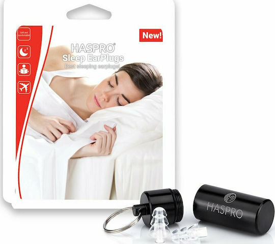 Haspro Sleep Dopuri De Urechi Din Silicon În Culoare Transparentă EPUH1902 2 Bucăți