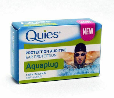 Quies Aquaplug Silicone Earplugs for Swimming 2pcs