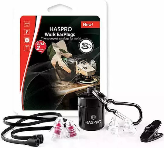 Haspro Work Earmuffs with Cord 4pcs