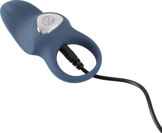 You2Toys Rechargeable Silicone Vibrating Ring Vibrating Cock Ring Cock Silicon Albastru