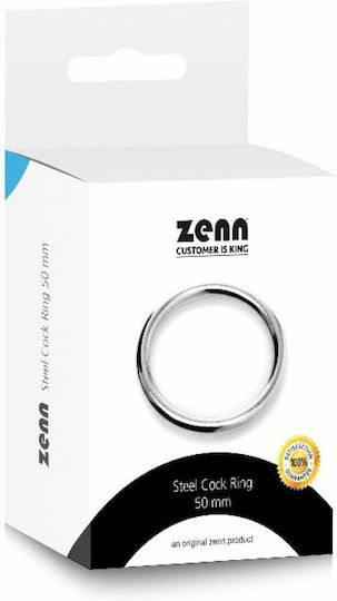 Zenn STEEL COCK Δαχτυλίδι Πέους Μεταλλικό Ασημί