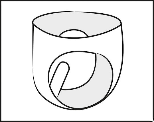 LateX Men's Latex Briefs with Plug Ανδρικό Sexy Slip Μαύρο