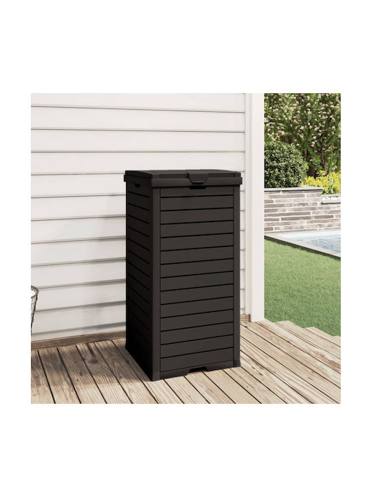 vidaXL vidaXL Plastic Waste Bin Black 118L