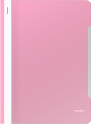 Metron Clipboard with Spring for Paper A4 Pink 1pcs