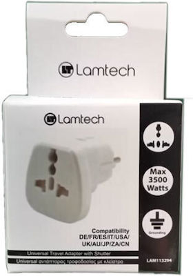 Lamtech TRAVEL Universal to Greek Plug Adapter