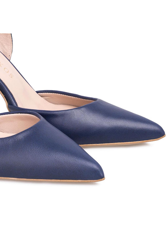 Sagiakos Blue Heels with Strap