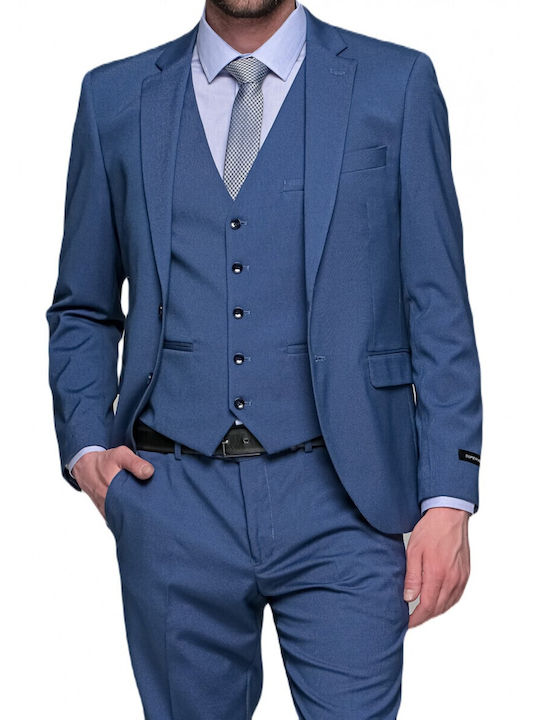 Antonio Miro Sommer Herrenanzug Blau